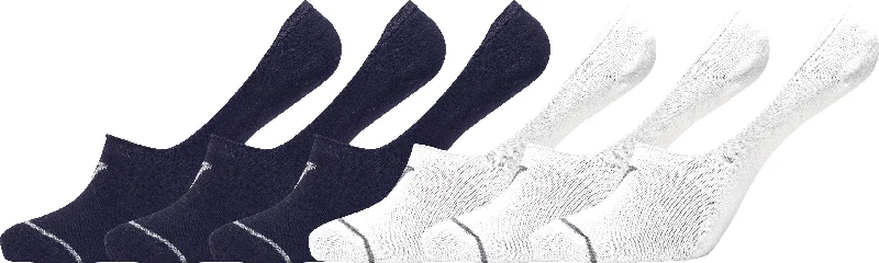 Ankle men's socks for a low - profile lookMen's No-Show Bamboo or Cotton Blend 6-Pack Socks, Black / White Ankle men's socks for a low - profile lookMen's No-Show Bamboo or Cotton Blend 6-Pack Socks, Black / White