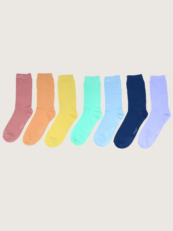 Bamboo men's socks for natural antibacterial propertiesMen's Pastel Rainbow Bamboo 7 Pack Sock Box Bamboo men's socks for natural antibacterial propertiesMen's Pastel Rainbow Bamboo 7 Pack Sock Box