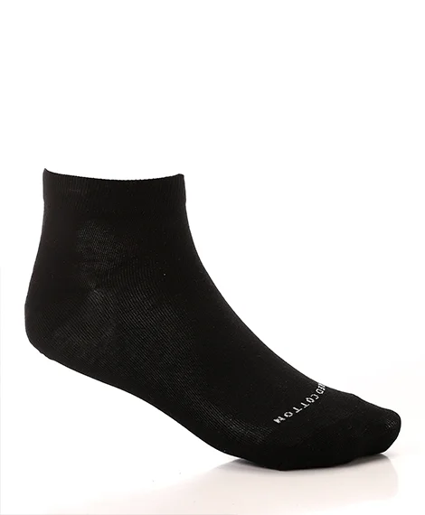 Silk men's socks for a smooth and soft touchMen's Black Cotton Ankle Socks