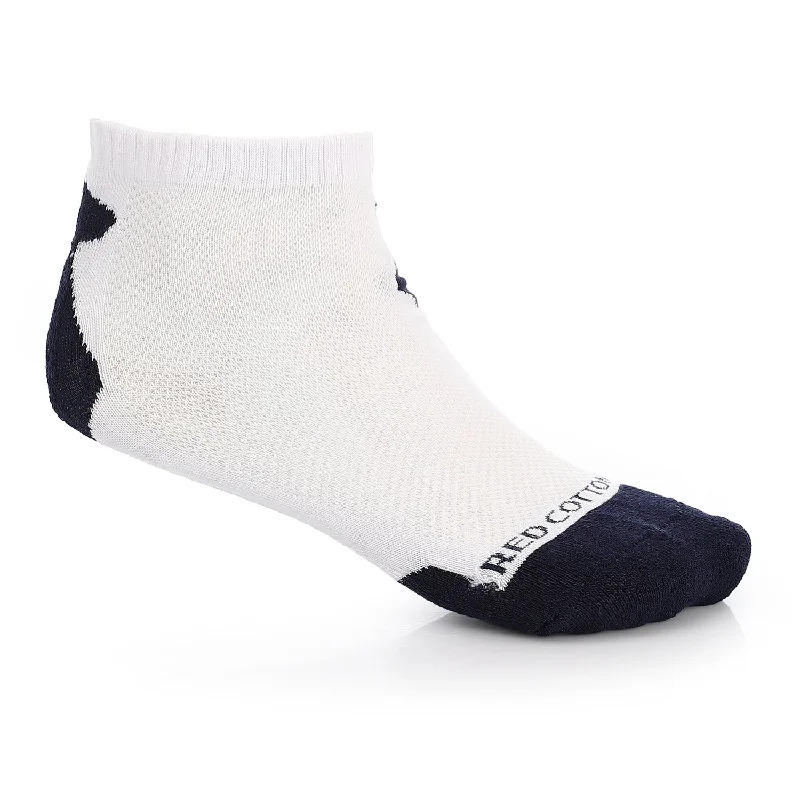 Bamboo men's socks for natural antibacterial propertiesMen's White & Navy Ankle Socks Bamboo men's socks for natural antibacterial propertiesMen's White & Navy Ankle Socks