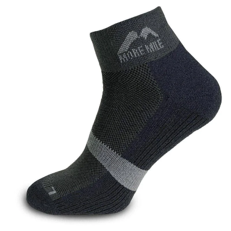 Athletic men's socks with arch supportMore Mile Preventer Double Layer Running Socks - Grey Athletic men's socks with arch supportMore Mile Preventer Double Layer Running Socks - Grey