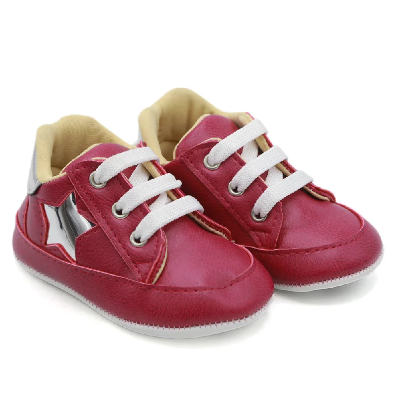 Newborn Girls Booties Shoes - Purple