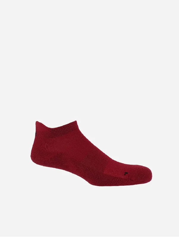 Running men's socks for sports performanceOrganic Cotton Men's Trainer Socks | Burgundy