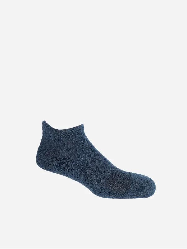 Moisture - wicking men's socks for drynessOrganic Cotton Men's Trainer Socks | Navy