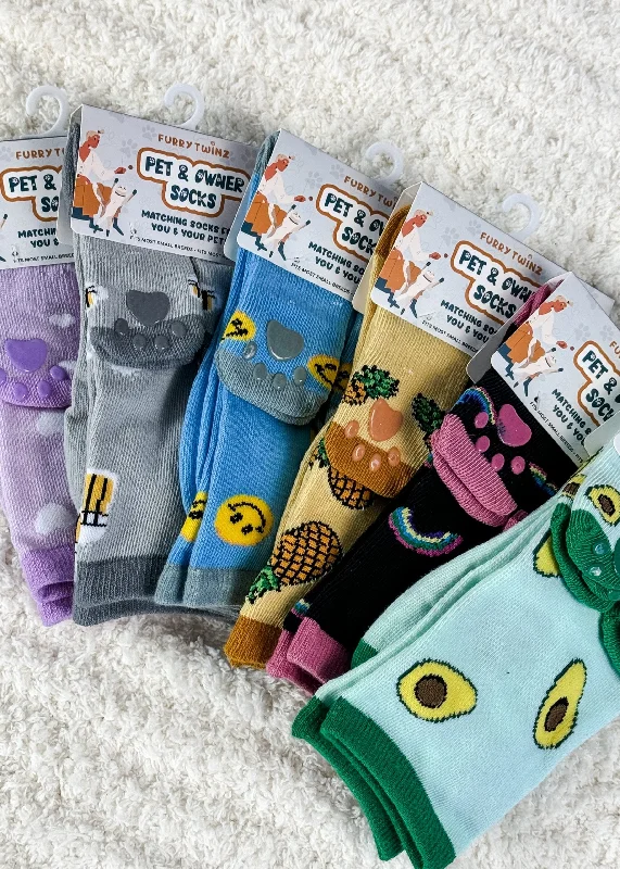 Merino wool men's socks for warmth and breathabilityPet & Owner Socks Paired