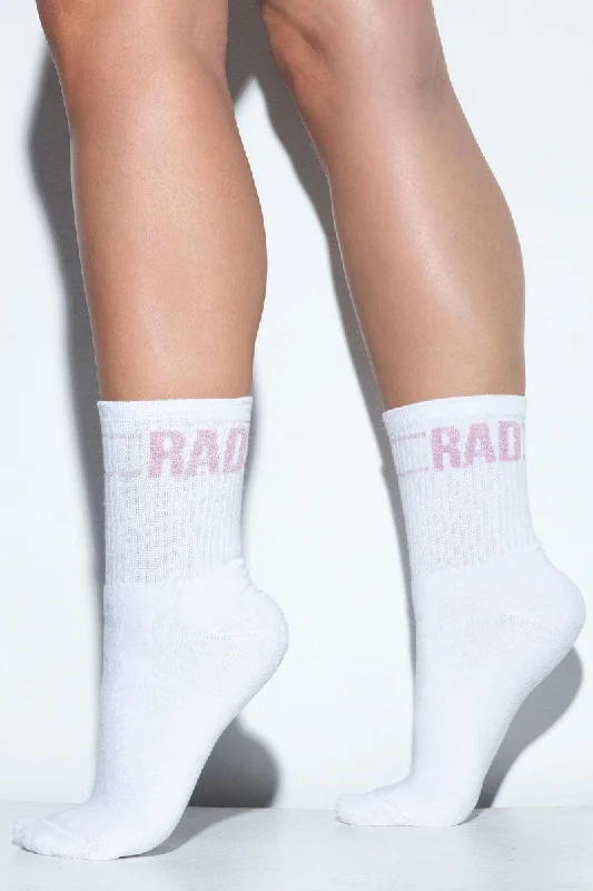 No - show men's socks for wearing with loafersRAD Socks - Pink Lurex