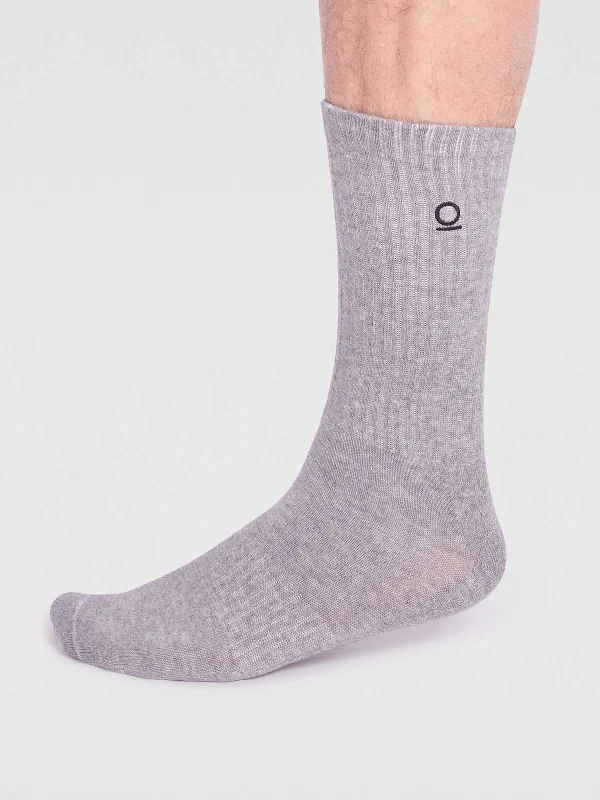 Hiking men's socks for outdoor adventuresRafael Organic Cotton Sport Socks - Grey Marle Hiking men's socks for outdoor adventuresRafael Organic Cotton Sport Socks - Grey Marle