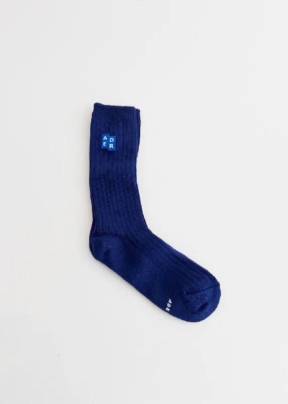 Merino wool men's socks for warmth and breathabilitySignificant Tetris Patch Socks