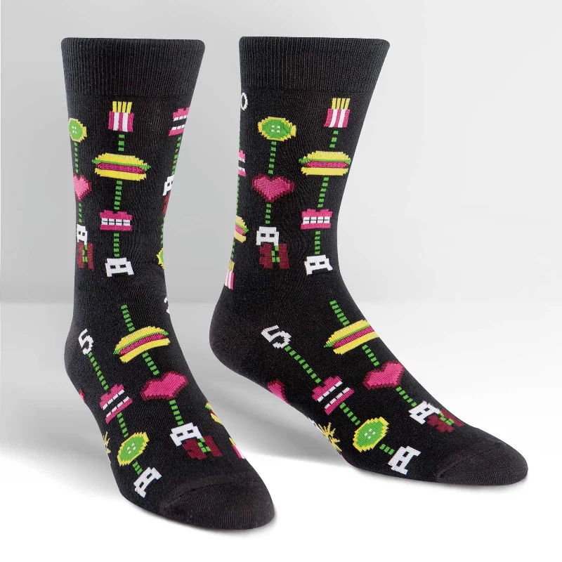 Men's crew socks with a wool blend for warmthSock It To Me Men's Crew Socks - Gamer Food Men's crew socks with a wool blend for warmthSock It To Me Men's Crew Socks - Gamer Food