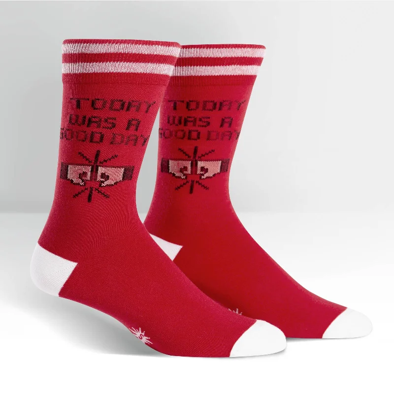 Men's non - slip crew socks for safetySock It To Me Men's Crew Socks - Today was a good day Men's non - slip crew socks for safetySock It To Me Men's Crew Socks - Today was a good day