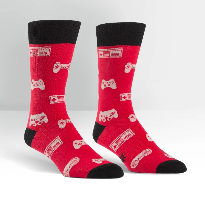 Men's crew socks using spandex for stretch and a snug fitSock It To Me Men's Crew Socks - Multi Player