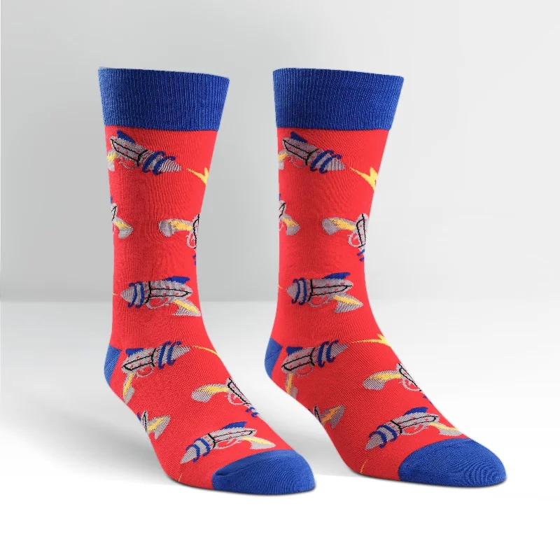 Men's crew socks with a linen component for a lightweight feelSock It To Me Men's Crew Socks - Raygun