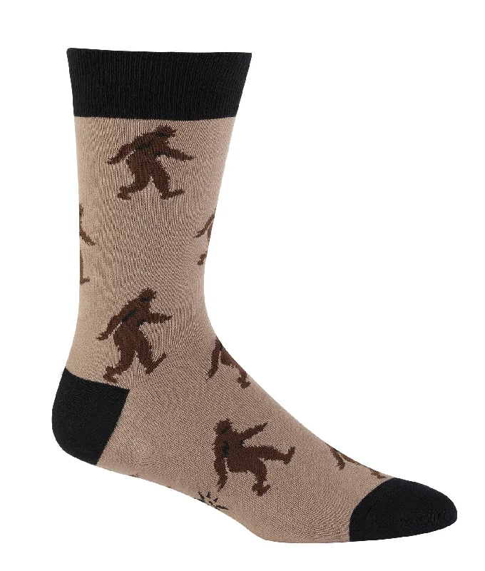 Men's crew socks with a silk trim for a touch of eleganceSock It To Me Men's Crew Socks - Sasquatch Men's crew socks with a silk trim for a touch of eleganceSock It To Me Men's Crew Socks - Sasquatch