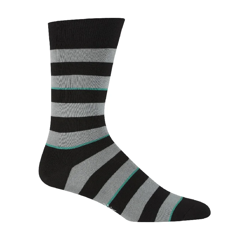 Men's white crew socks for a clean and fresh lookSock It To Me Men's Crew Socks - Simple Stripe Men's white crew socks for a clean and fresh lookSock It To Me Men's Crew Socks - Simple Stripe
