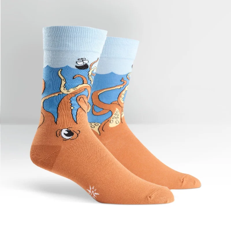 Men's moisture - wicking crew socks for sportsSock It To Me Men's Crew Socks - Squid-O Men's moisture - wicking crew socks for sportsSock It To Me Men's Crew Socks - Squid-O