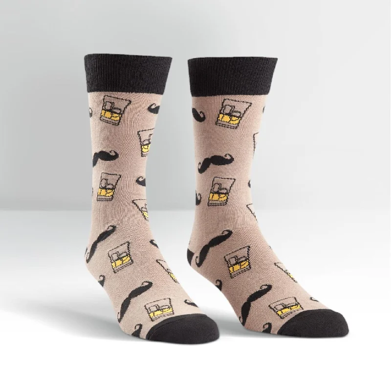 Men's classic black crew socks for formal wearSock It To Me Men's Crew Socks - Whiskey Stache Men's classic black crew socks for formal wearSock It To Me Men's Crew Socks - Whiskey Stache