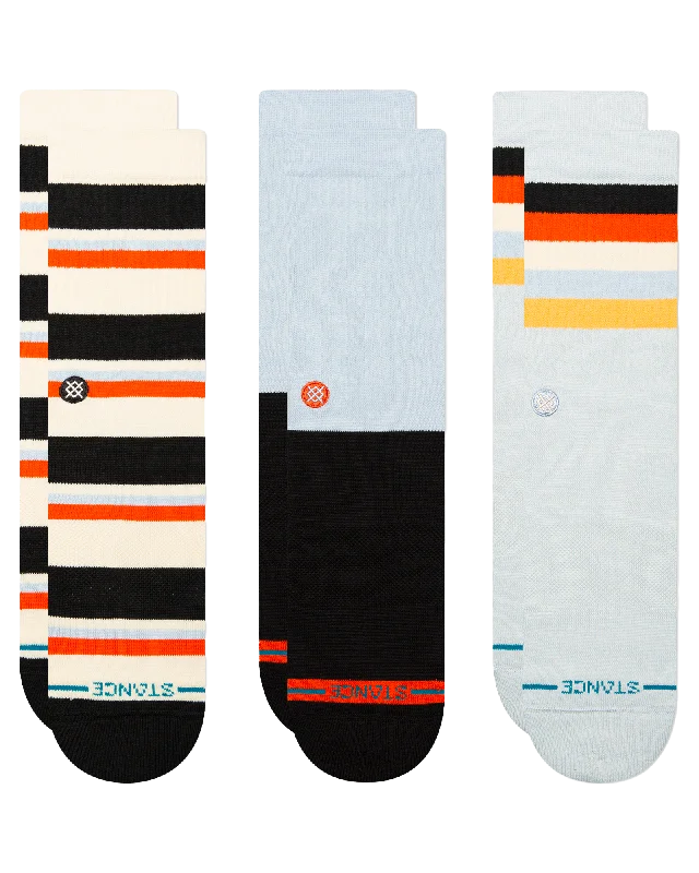 No - show men's socks for wearing with loafersWeekly Grind Crew Socks (3 Pack)  in Ice Blue