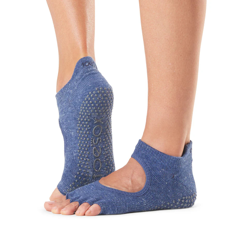 TOESOX Grip Half Toe Bellarina - Navy