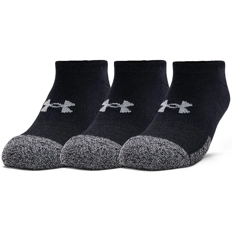 Ankle men's socks for a low - profile lookUnder Armour HeatGear (3 Pack) No Show Socks - Black