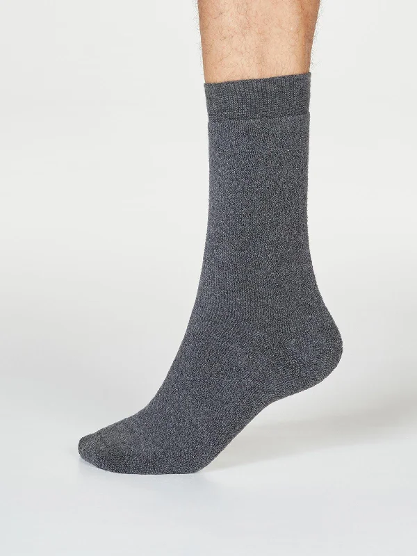 Ankle men's socks for a low - profile lookWalker Socks - Dark Grey Marle