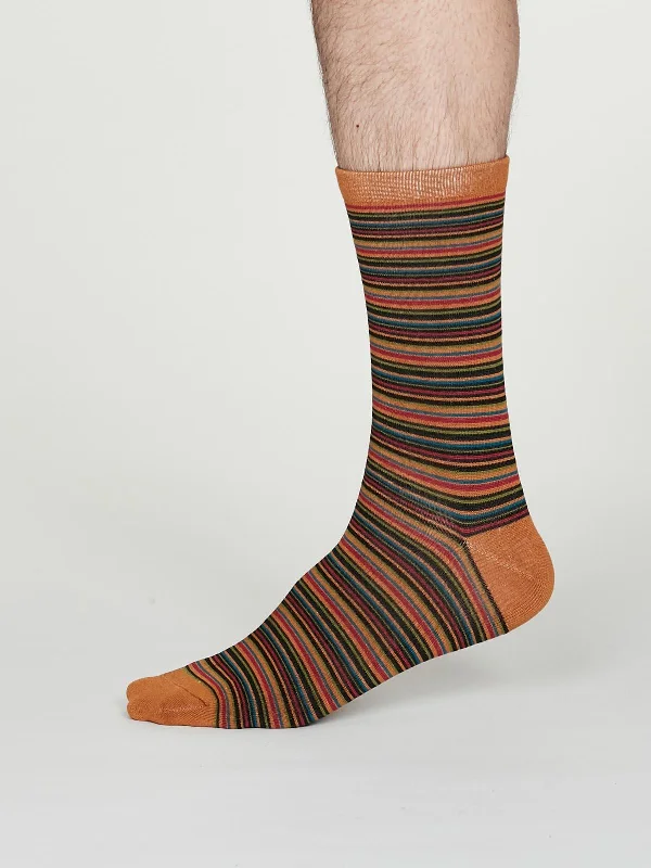 Diabetic men's socks for proper circulationWilliam Socks - Amber