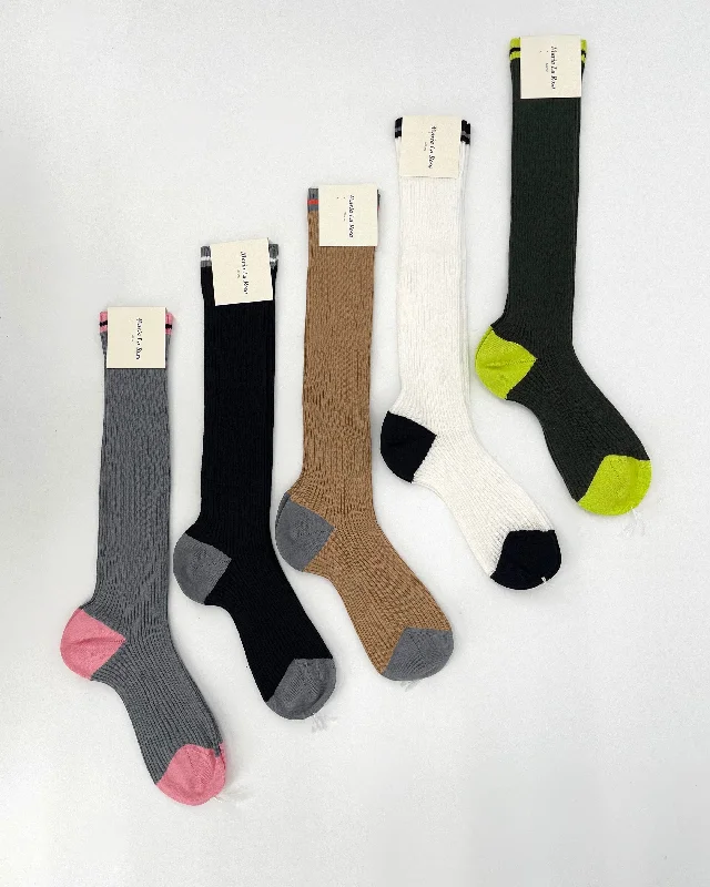 Compression men's socks for reducing swellingMaria La Rosa Ribbed Cotton Socks