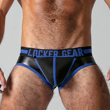 Men's briefs with a lace trim for a touch of flairLocker Gear Full Access Brief Blue