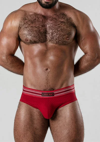 Bright - colored men's briefs for a bold statementLocker Gear Backroom Backless Brief Red