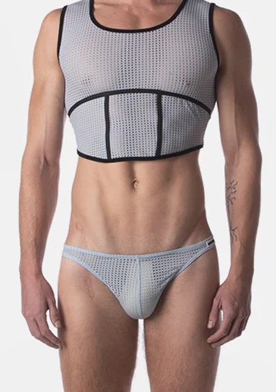 Silky men's briefs for a luxurious feelBarcode Berlin Brief Reigi Blue Beige