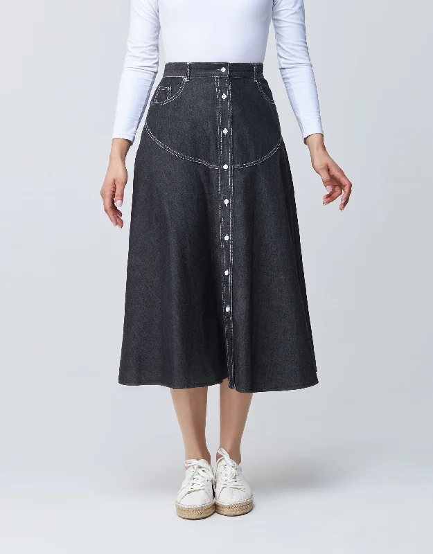 Fleece men's robes for cozy winter nights at home32" Contrast Stitched Denim Western Button Skirt Black Fleece men's robes for cozy winter nights at home32" Contrast Stitched Denim Western Button Skirt Black