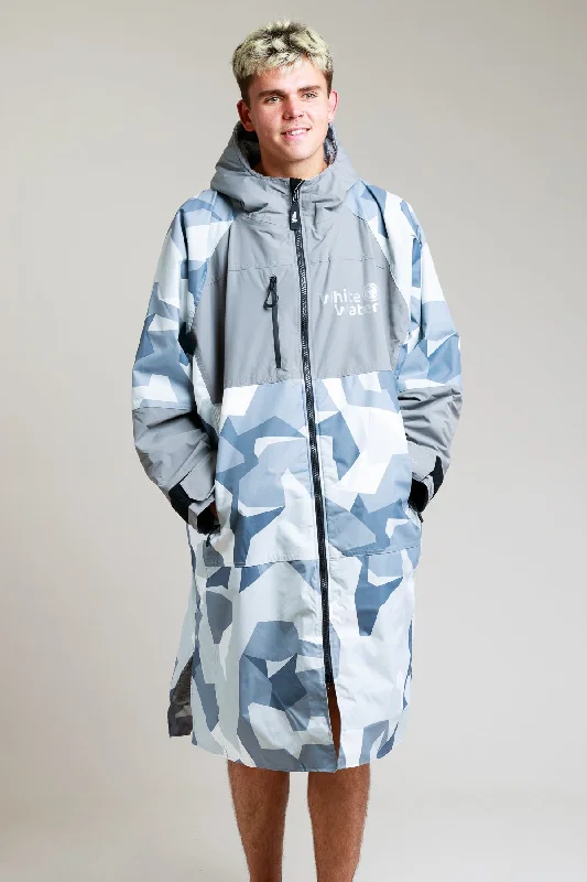 Men's robes with a hidden button closureAdults Hard Shell Robe - Arctic Camo