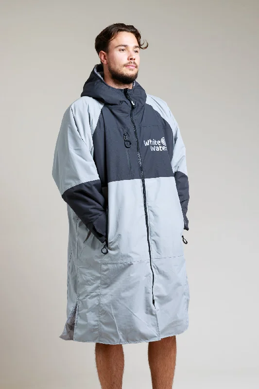Long - length men's robes for full - body coverageAdults Hard Shell Robe - Steel Grey