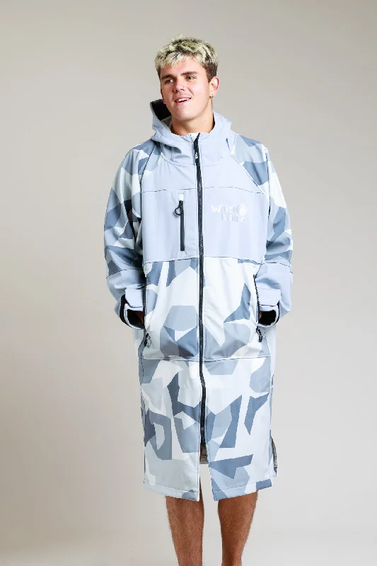 Beach - themed men's robes for a vacation vibeAdults Soft Shell Robe - Arctic Camo