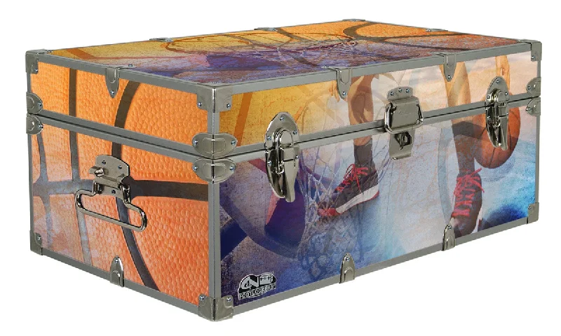 Low - rise men's trunks for a trendy lookDesigner Trunk - In Action Basketball - 32x18x13.5" Low - rise men's trunks for a trendy lookDesigner Trunk - In Action Basketball - 32x18x13.5"