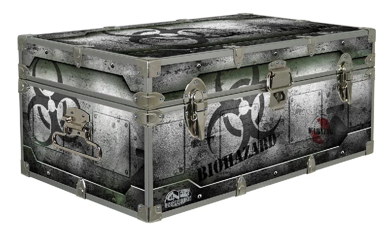 Slim - cut men's trunks for a modern styleDesigner Trunk - Biohazard - 32x18x13.5" Slim - cut men's trunks for a modern styleDesigner Trunk - Biohazard - 32x18x13.5"