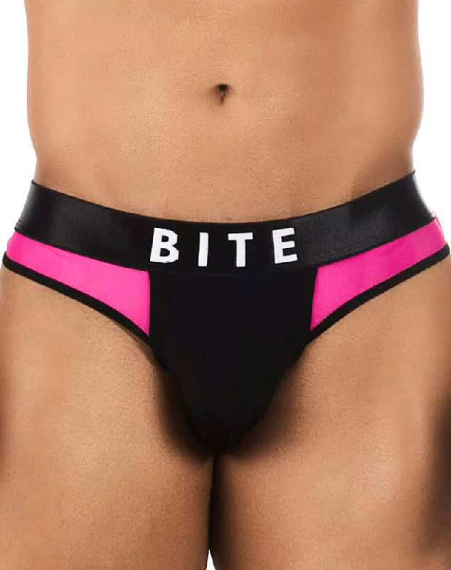 Mesh men's thongs for breathabilityBitewear Bw2023102 Squeeze Papaya Thongs Fuchsia