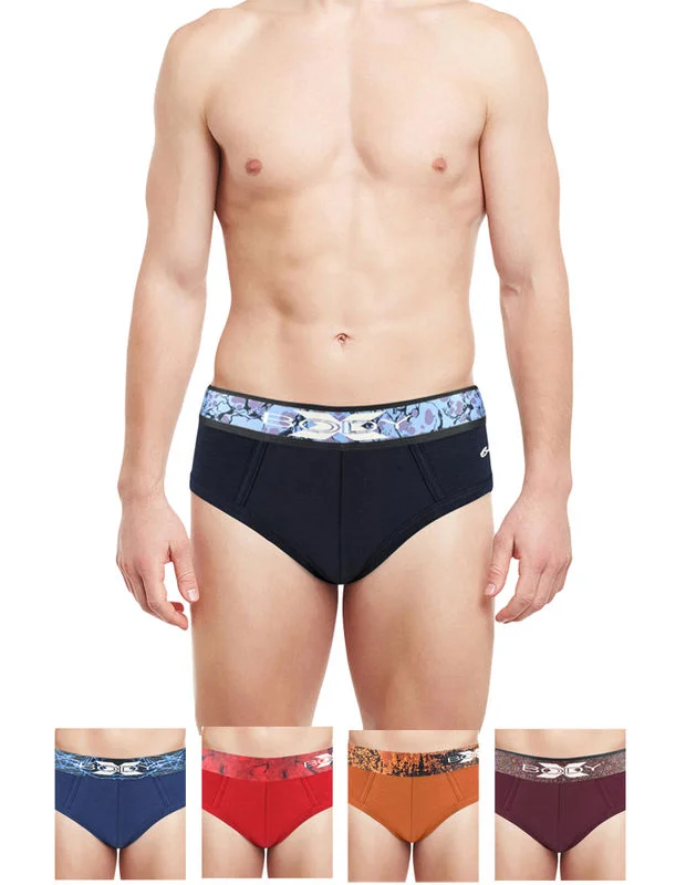 Organic men's briefs for an eco - friendly choiceBody X Elaganza Solid Briefs Pack of 5 -BX34B-D-Assorted