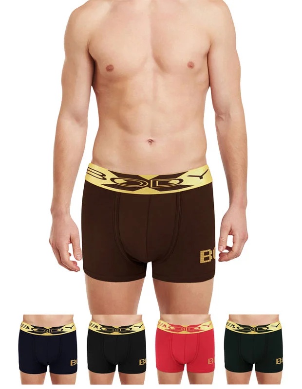 Moisture - wicking men's trunks for active useBody X Elaganza Solid Trunks Pack of 5 -BX36T-Assorted Moisture - wicking men's trunks for active useBody X Elaganza Solid Trunks Pack of 5 -BX36T-Assorted