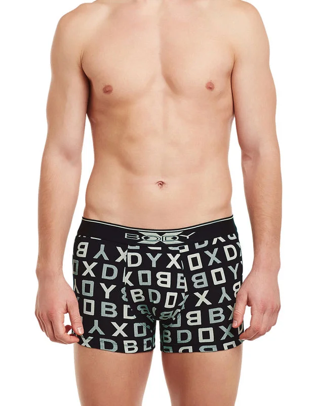 Slim - cut men's trunks for a modern styleBody X Printed Trunks-BX04T-Navy