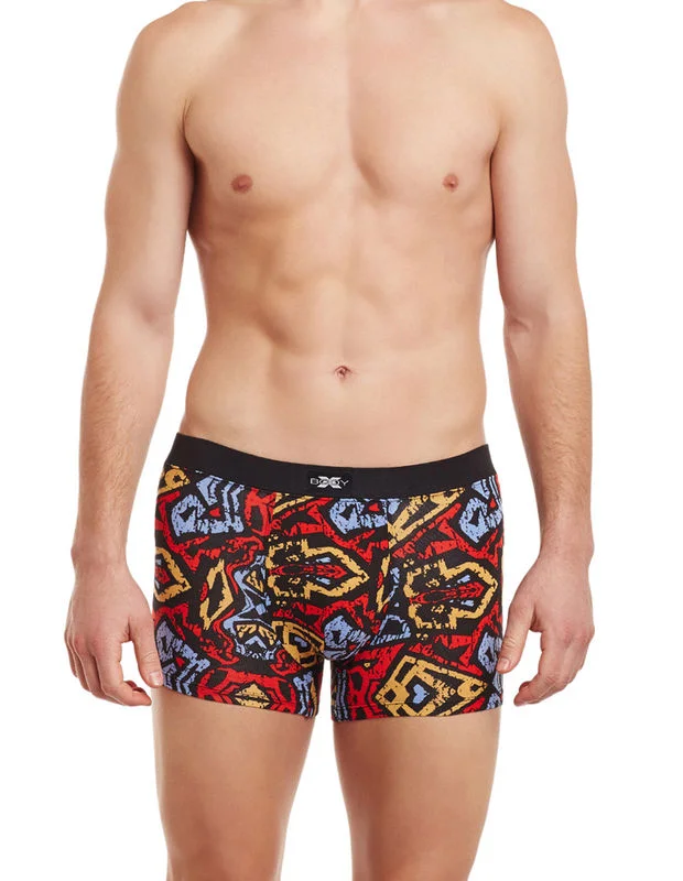 Low - rise men's trunks for a trendy lookBody X Printed Trunks-BX06T Multi Print