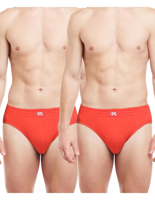 Cotton - blend men's briefs for added stretchBody X Solid Briefs-Pack of 2-BX13B-Red Cotton - blend men's briefs for added stretchBody X Solid Briefs-Pack of 2-BX13B-Red