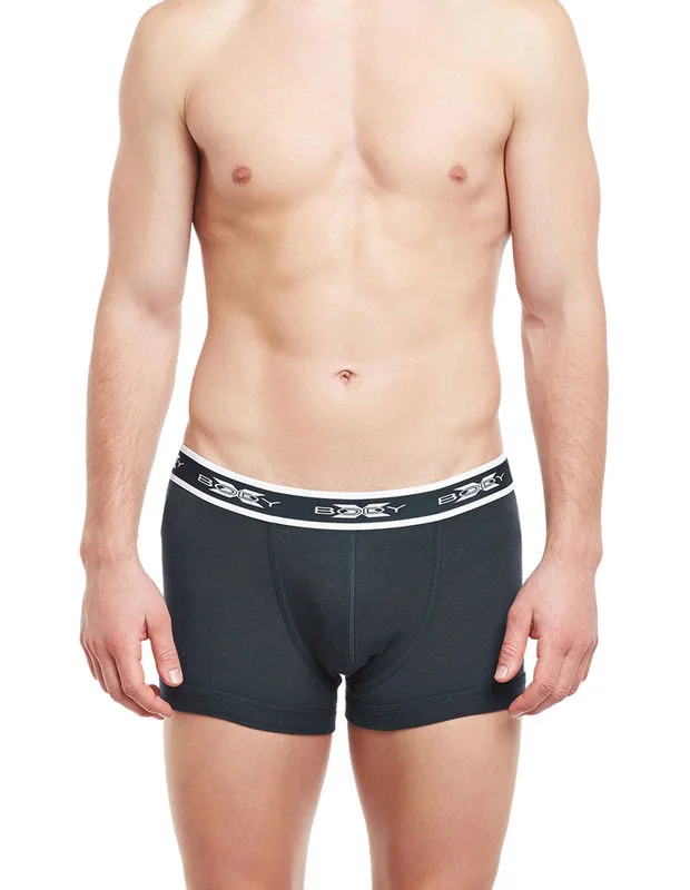 Moisture - wicking men's trunks for active useBody X Solid Trunks-BX05T-ST.GREY