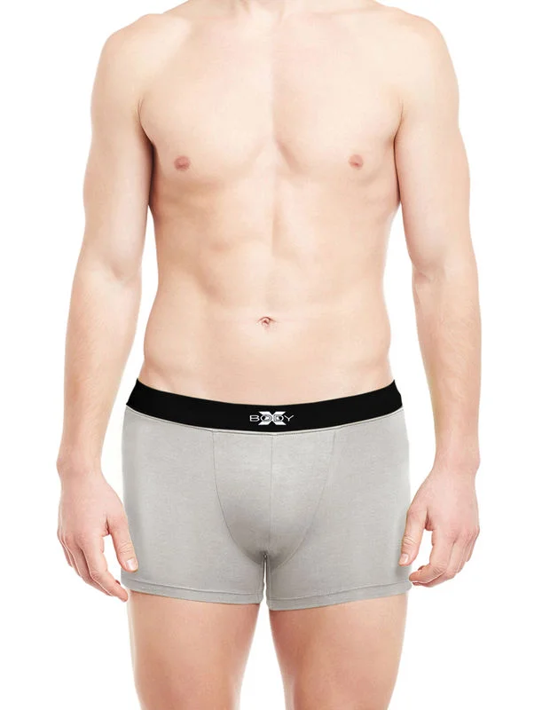 Low - rise men's trunks for a trendy lookBody X Solid Trunks-BX07T-GRML