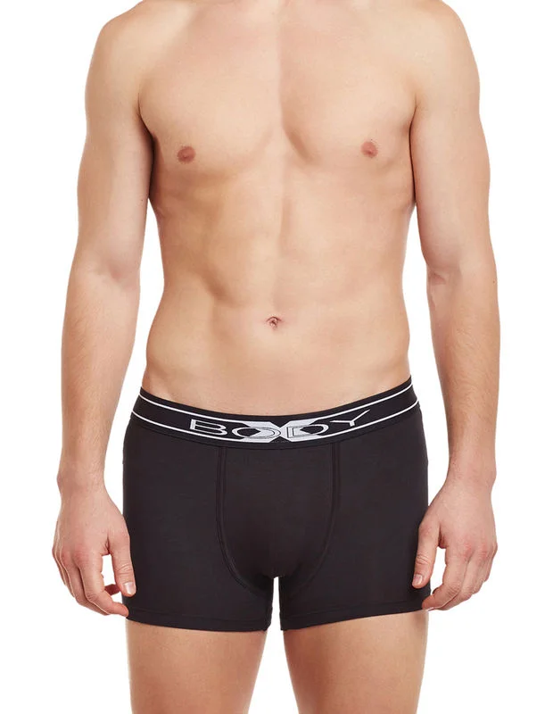 Designer men's trunks with a fashionable edgeBody X Solid Trunks-BX10T-Black