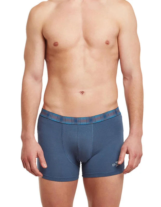 Moisture - wicking men's trunks for active useBody X Solid Trunks-BX11T-Blue