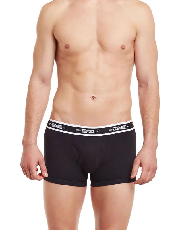 Solid - color men's trunks in various shadesBody X Solid Trunks-BX20T-Black