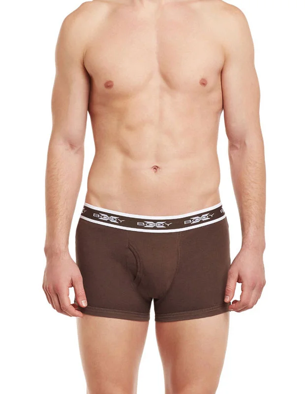 Athletic - grade men's trunks for sportsBody X Solid Trunks-BX20T-Coffee Brown