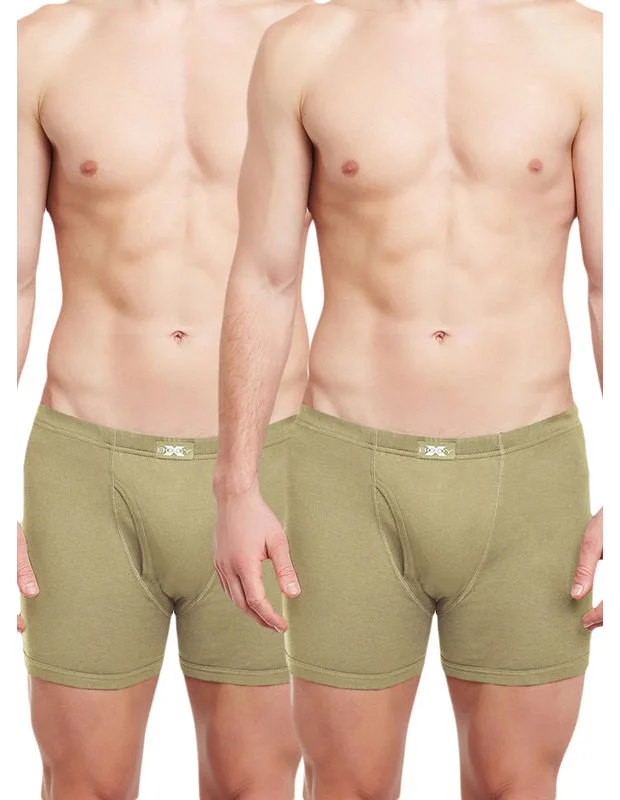 Printed men's trunks with eye - catching motifsBody X Solid Trunks-Pack of 2-BX19T-Camel Printed men's trunks with eye - catching motifsBody X Solid Trunks-Pack of 2-BX19T-Camel