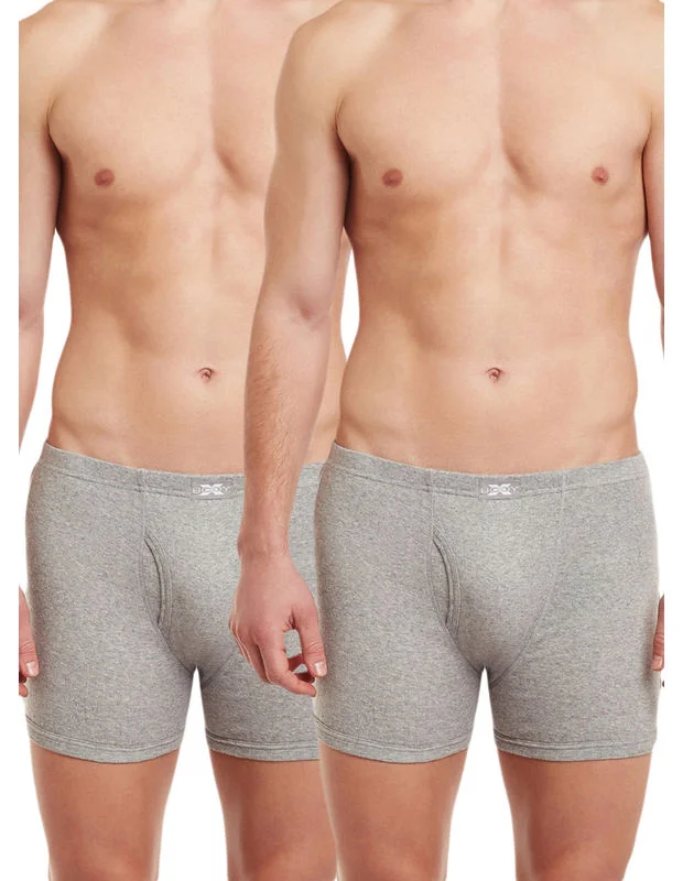 Patterned men's trunks, like camo or dotsBody X Solid Trunks-Pack of 2-BX19T-Grey Melange Patterned men's trunks, like camo or dotsBody X Solid Trunks-Pack of 2-BX19T-Grey Melange
