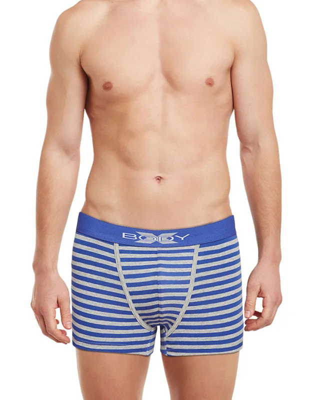 Mesh - back men's trunks for ventilationBody X Striped Trunks-BX03T RBL
